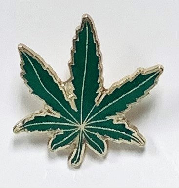 Marijuana Leaf Lapel Pin – Pinsbythedozen