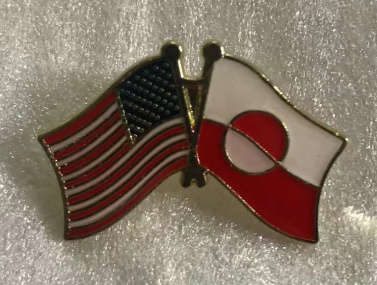 USA & Greenland Friendship Lapel Pin