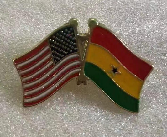 USA & Ghana Friendship Lapel Pin