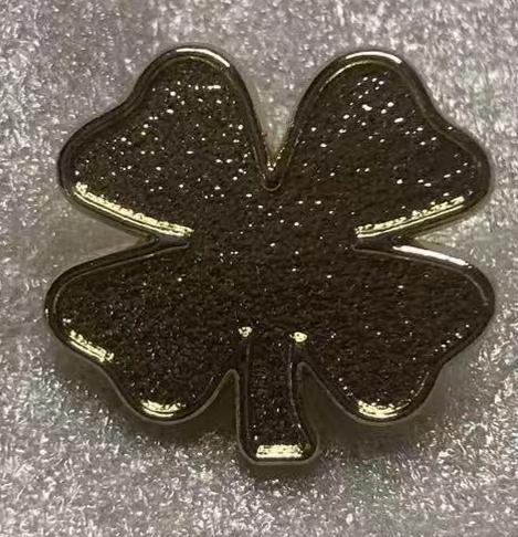 4 Leaf Clover Silver Lapel Pin