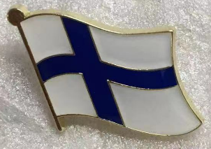 Finland Wavy Lapel Pin