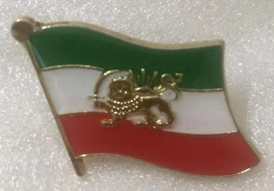 Old Iran Wavy Lapel Pin