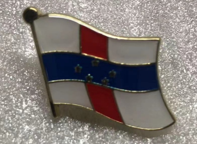 Netherlands Antilles Wavy Lapel Pin