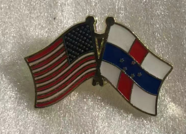 USA & Netherlands Antilles Friendship Lapel Pin