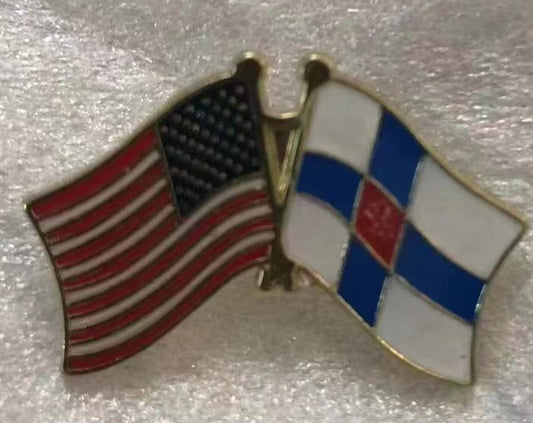 USA & Finland Royal Friendship Lapel Pin