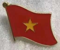 North Vietnam Wavy Lapel Pin
