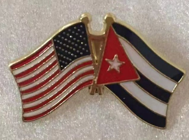 USA Cuba Lapel Pin