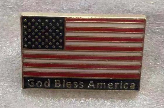 USA American Flag God Bless America Lapel Pin