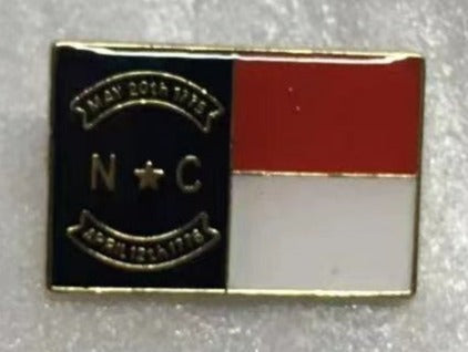 North Carolina Rectangle Lapel Pin