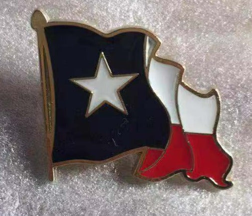 Texas Wavy Lapel Pin #2