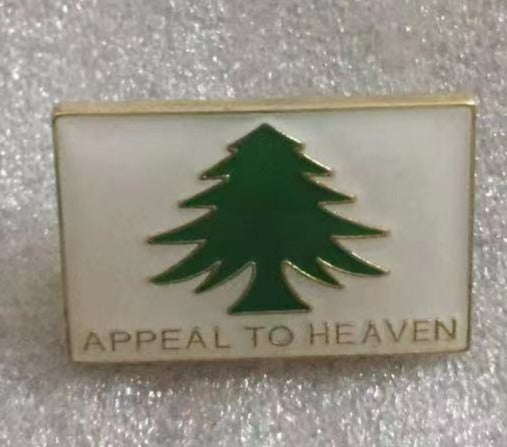 An Appeal To Heaven Rectangle Lapel Pin Liberty Tree