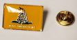 Gadsden Live Rattlesnake Rectangle Lapel Pin