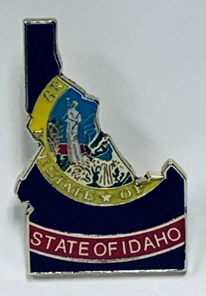 Idaho State Map Lapel Pin