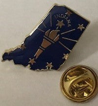 Indiana State Map Lapel Pin