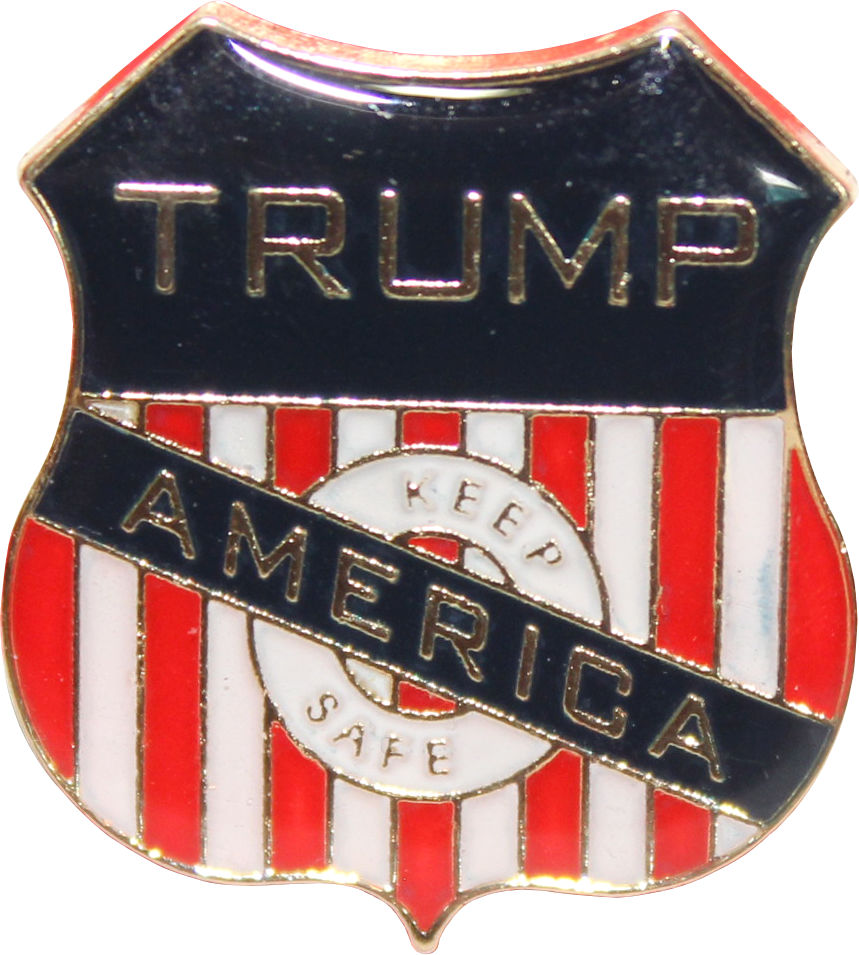 Trump Keep America Safe Shield Lapel Pin