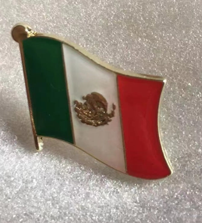 Mexico Wavy Lapel Pin Mexican