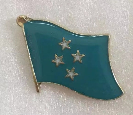 Micronesia Wavy Lapel Pin