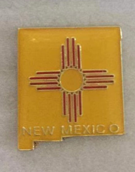 New Mexico State Map Lapel Pin