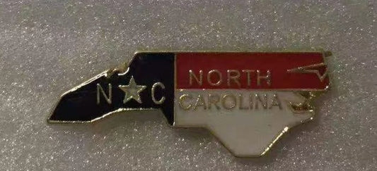 North Carolina State Map Lapel Pin