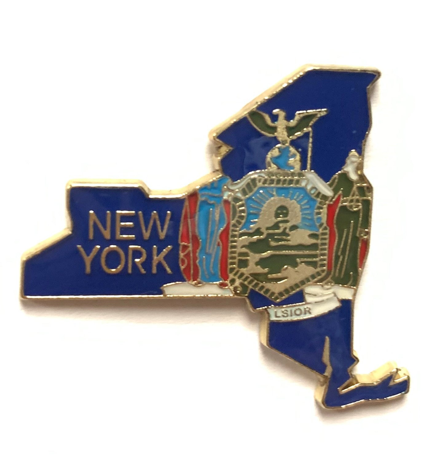 New York State Map Lapel Pin