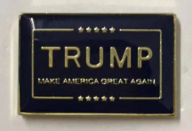 Trump MAGA Navy Blue Lapel Pin