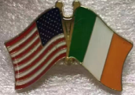 USA Ireland Lapel Pin American Irish