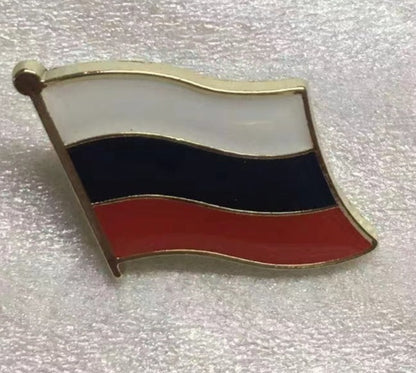 Russia Wavy Lapel Pin