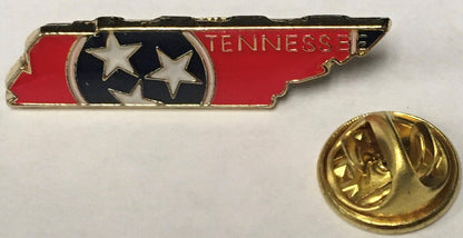 Tennessee State Map Lapel Pin