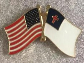 USA American Christian Lapel Pin