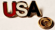 USA Letters Lapel Pin