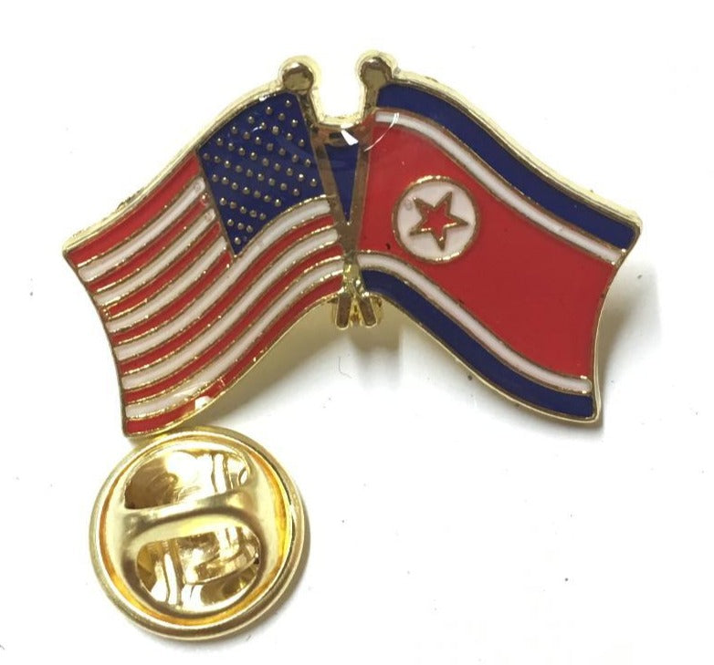 USA North Korea Lapel Pin