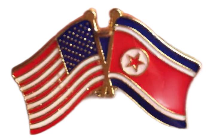 USA North Korea Lapel Pin