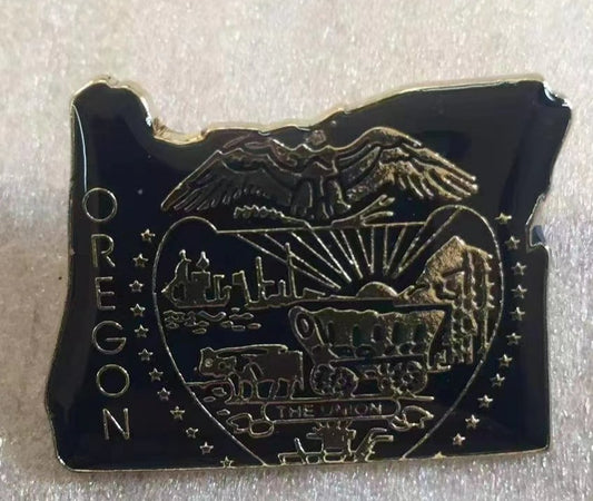 Oregon State Map Lapel Pin