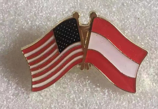 USA Austria Lapel Pin