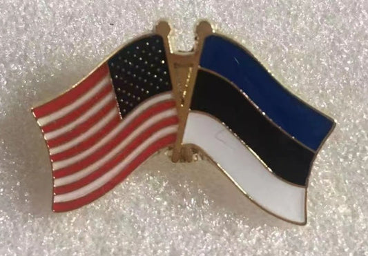 USA Estonia Lapel Pin