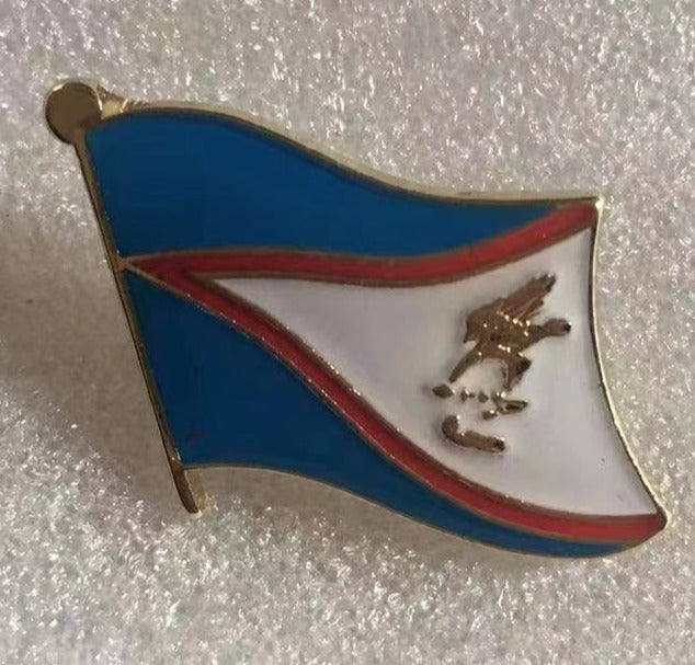 American Samoan Wavy Lapel Pin