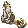 Praying Hands Gold Lapel Pin